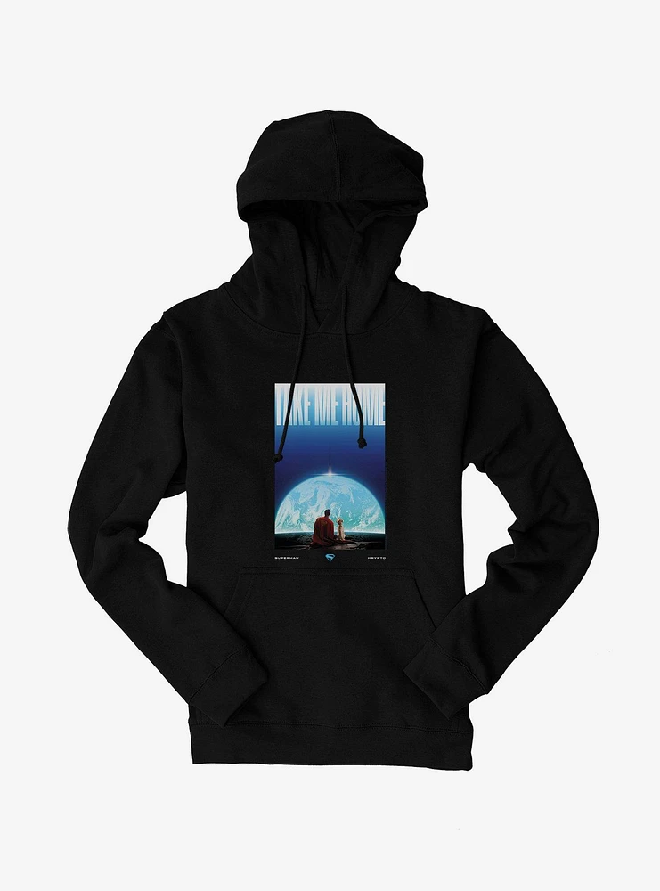 DC Superman Krypto Poster Take Me Home Hoodie