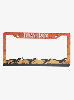 Jurassic Park Velociraptor Scenic License Plate Frame — BoxLunch Exclusive