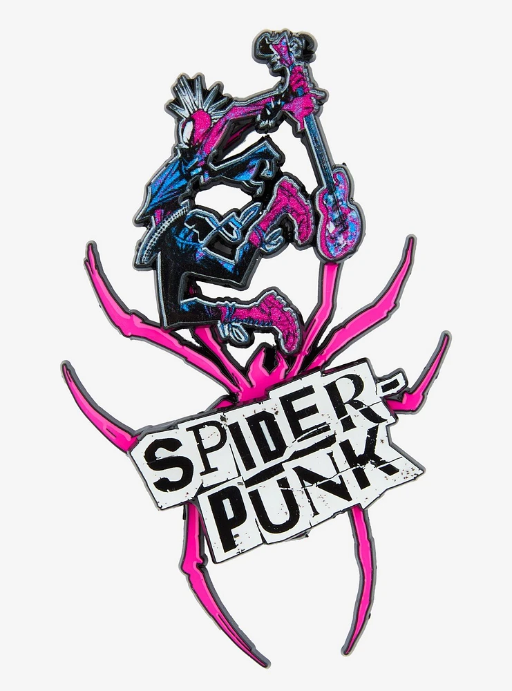 Marvel Spider-Man: Across the Spider-Verse Spider-Punk Multi-Piece Enamel Pin Set - BoxLunch Exclusive
