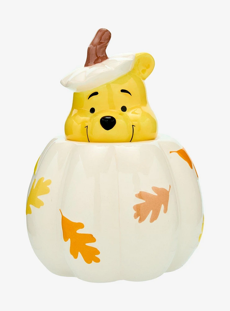 Disney Winnie the Pooh Figural White Pumpkin Cookie Jar - BoxLunch Exclusive
