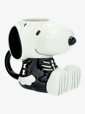 Peanuts Snoopy Skeleton Costume Figural Mug
