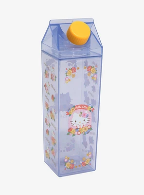 Sanrio Hello Kitty Floral Milk Carton Water Bottle - BoxLunch Exclusive