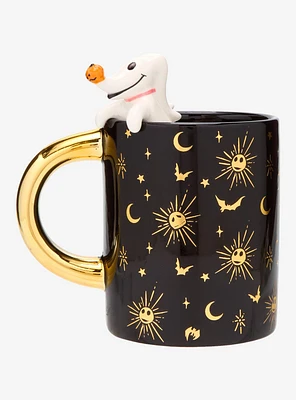 Disney The Nightmare Before Christmas Zero Black and Gold Critter Mug — BoxLunch Exclusive