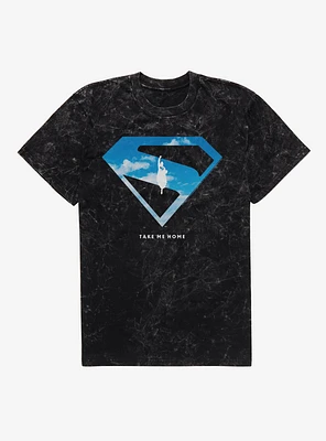 DC Superman Fly Up Mineral Wash T-Shirt