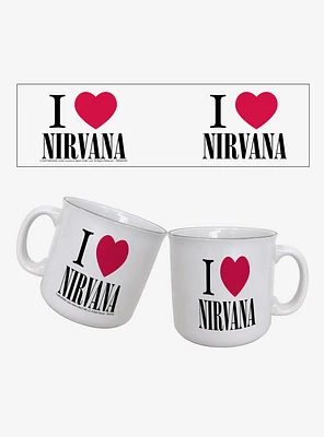 Nirvana I Heart Nirvana 20oz Camper Mug