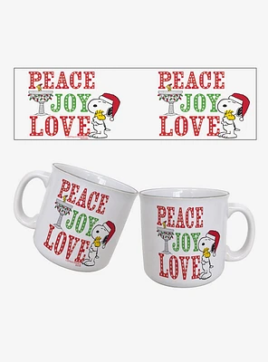 Peanuts Peace Joy Love 20oz Camper Mug