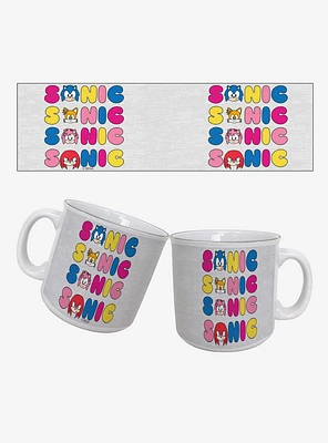 Sonic The Hedgehog 4 Names 20oz Camper Mug