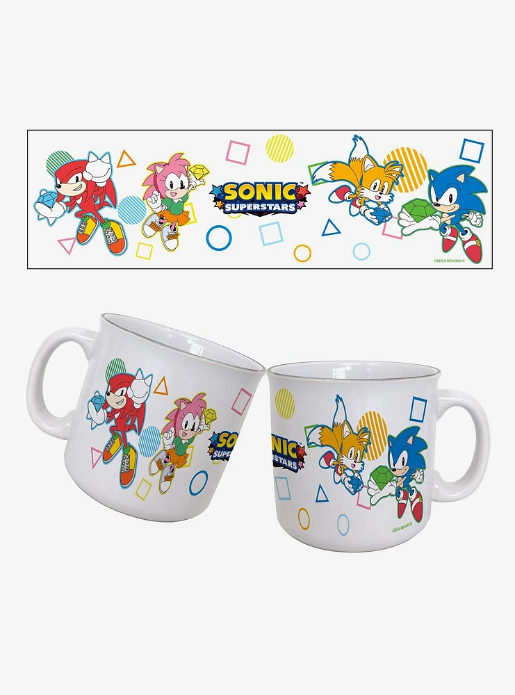 Sonic Superstars Retro Vibes 20oz Camper Mug