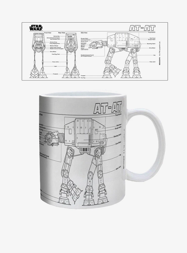 Star Wars AT-AT Sketch 20oz Mug