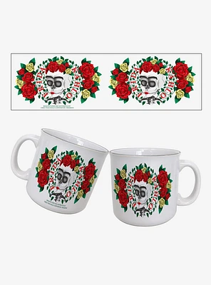 Frida Kahlo Floral Skull 20oz Camper Mug