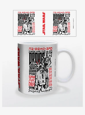 Star Wars The Droids Red 20oz Mug