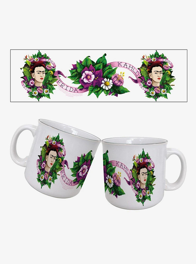 Frida Kahlo Parrot 20oz Camper Mug