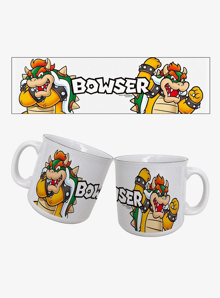 Super Mario Bowser Name 20oz Camper Mug