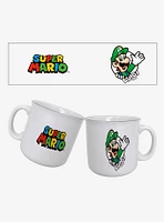 Super Mario Luigi Circle Name 20oz Camper Mug