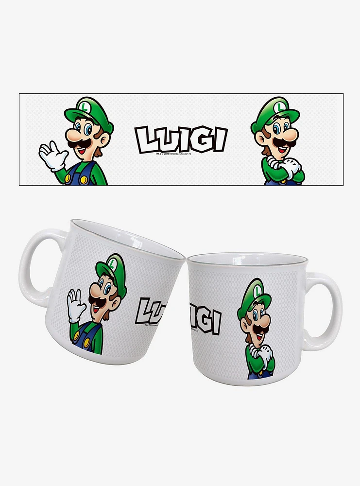 Super Mario Luigi Name 20oz Camper Mug