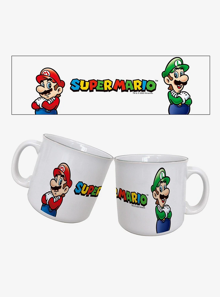 Super Mario Mario & Luigi 20oz Camper Mug