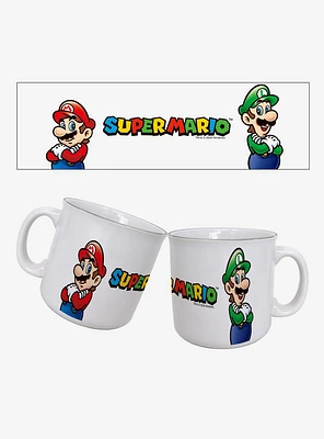 Super Mario Mario & Luigi 20oz Camper Mug