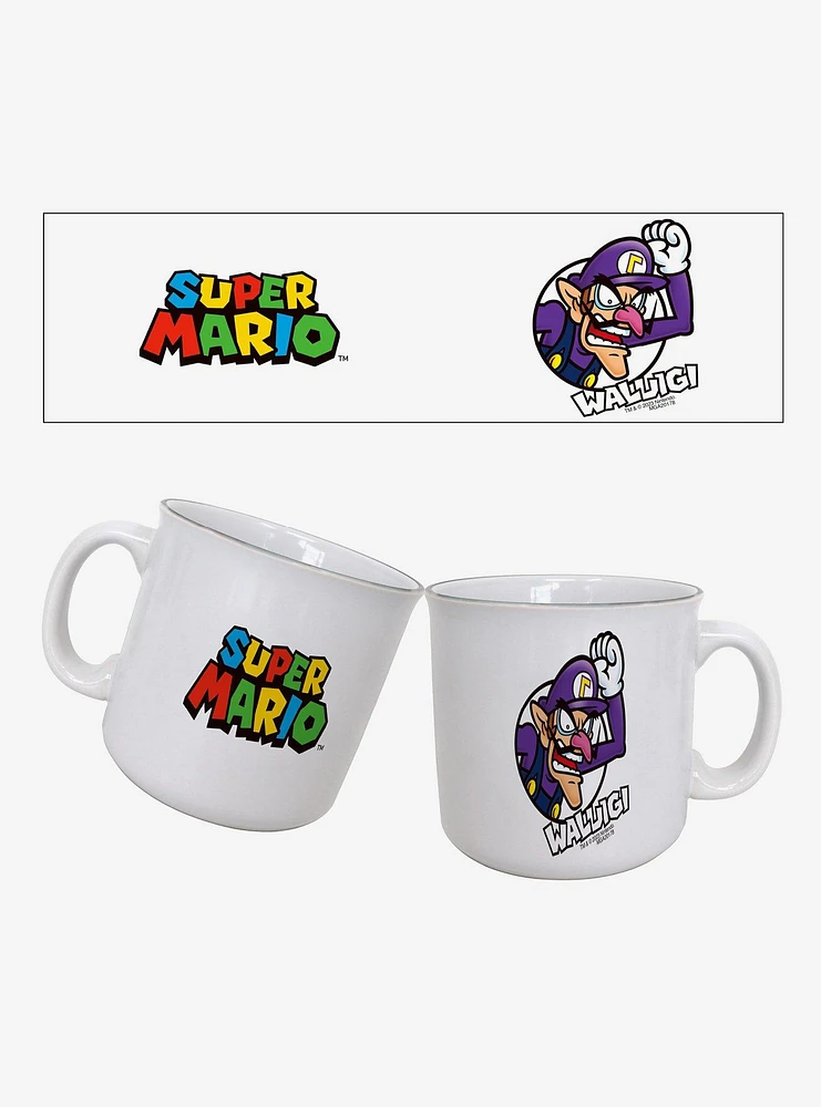 Super Mario Waluigi Circle Name 20oz Camper Mug