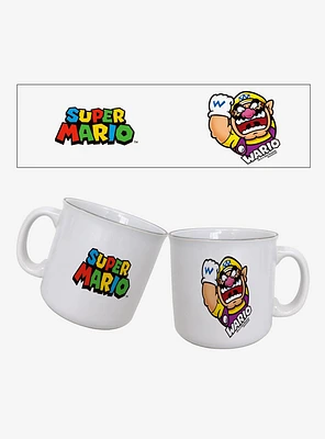 Super Mario Wario Circle Name 20oz Camper Mug