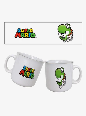 Super Mario Yoshi Circle Name 20oz Camper Mug