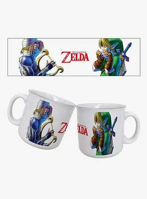 The Legend of Zelda Ocarina of Time Sheik & Link 20oz Camper Mug