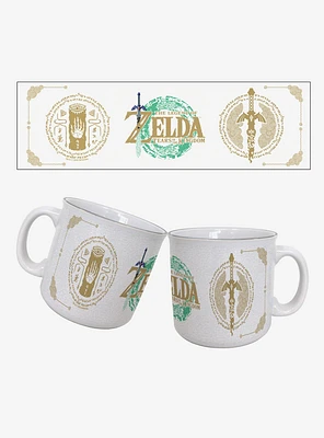 The Legend of Zelda Tears of The Kingdom Two Symbols 20oz Camper Mug