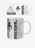 Star Wars The Mandalorian Line Art 20oz Mug