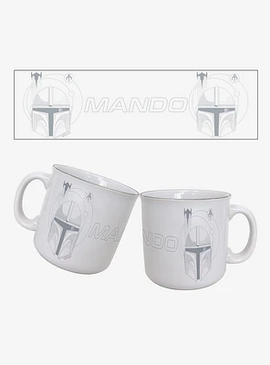 Star Wars The Mandalorian S3 Mando Outline 20oz Camper Mug