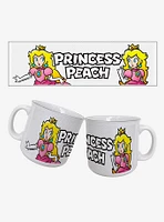 Super Mario Princess Peach Name 20oz Camper Mug