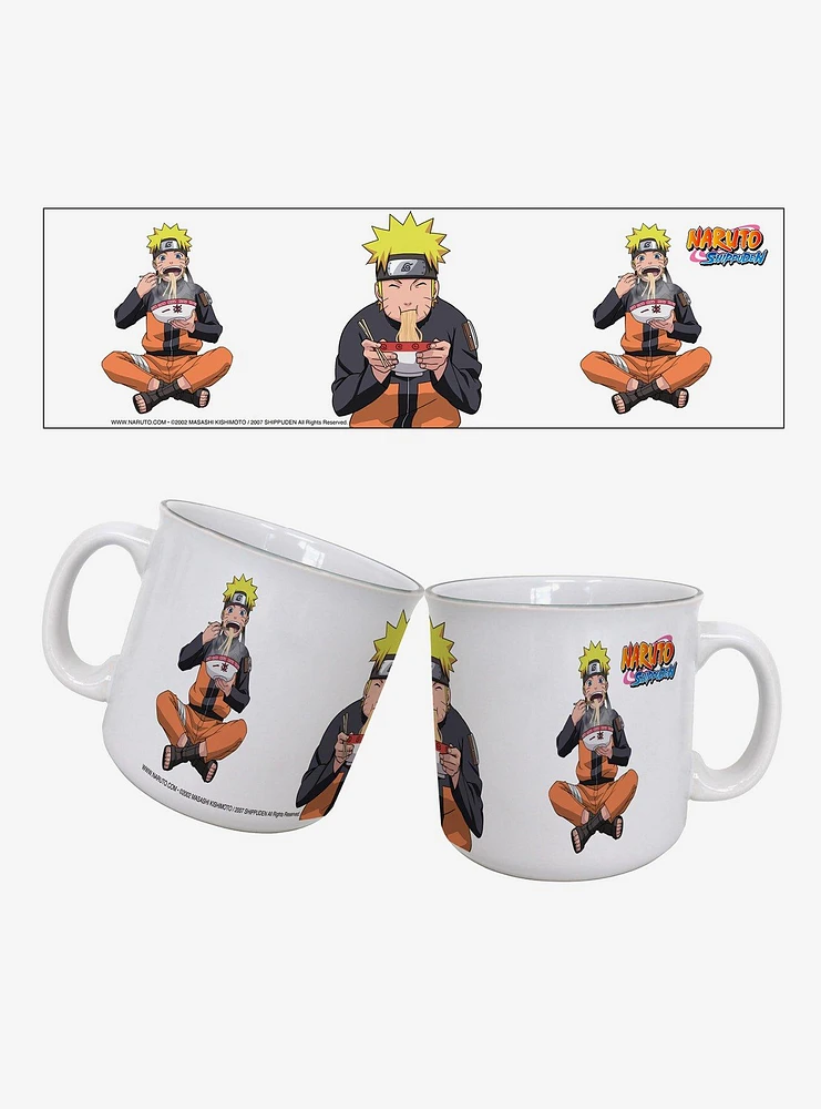 Naruto Shippuden Eating Ramen 20oz Camper Mug