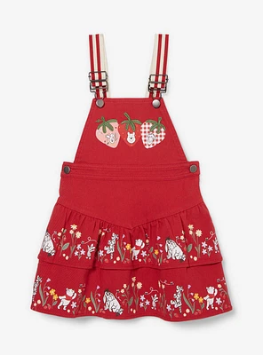 Disney Winnie the Pooh Strawberry Denim Toddler Overall Dress — BoxLunch Exclusive