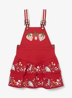 Disney Winnie the Pooh Strawberry Denim Toddler Overall Dress — BoxLunch Exclusive