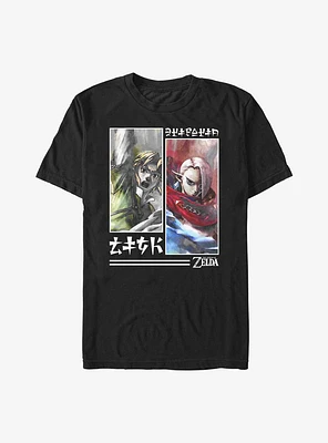 The Legend Of Zelda Link Paneled T-Shirt