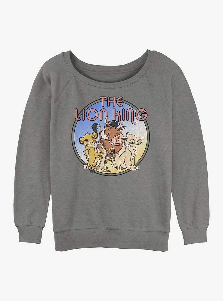 Disney The Lion King Group Womens Slouchy Sweatshirt