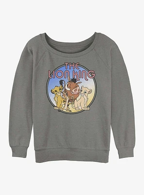 Disney The Lion King Group Womens Slouchy Sweatshirt