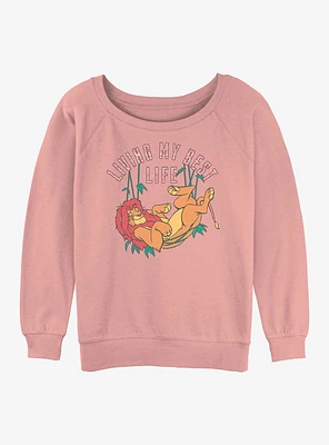 Disney The Lion King Living My Best Life Womens Slouchy Sweatshirt