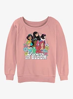 Disney Princesses Dreams Bloom Womens Slouchy Sweatshirt