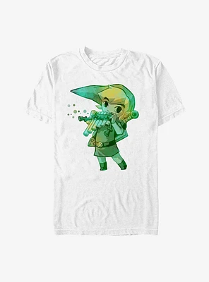 The Legend Of Zelda Flute Watercolor T-Shirt