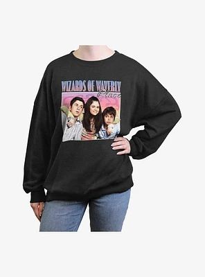 Disney Wizards Of Waverly Place Sibling Love Womens Oversized Sweatshirt