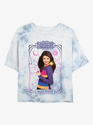 Disney Wizards Of Waverly Place Alex Russo Tarot Card Tie Dye Crop Womens T-Shirt
