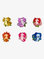 Axolotl Floral Blind Bag Glitter Enamel Pin — BoxLunch Exclusive