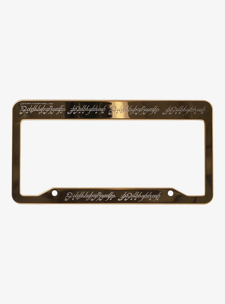 The Lord of The Rings One Ring License Plate Frame - BoxLunch Exclusive