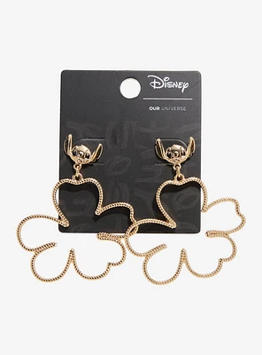 Our Universe Disney Lilo & Stitch Floral Stitch Charm Earrings - BoxLunch Exclusive