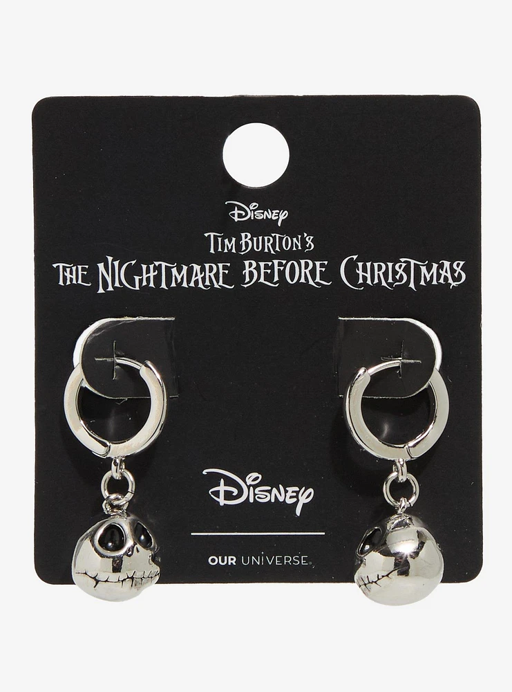 Our Universe Disney The Nightmare Before Christmas Jack Skellington Huggie Hoop Earrings - BoxLunch Exclusive