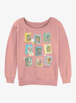Nancy Drew Mystery Books Womens Slouchy Sweatshirt