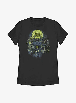Disney The Haunted Mansion Montage Womens T-Shirt