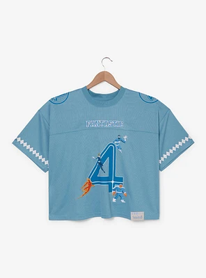 Marvel The Fantastic Four: First Steps Sue Storm Women's Plus Cropped Football Jersey - BoxLunch Exclusive
