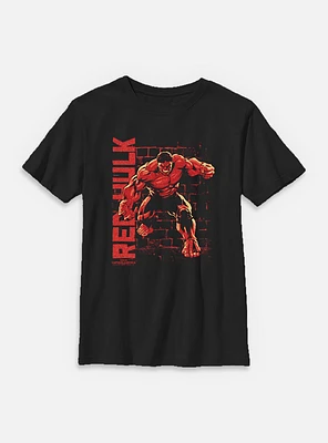 Marvel Captain America: Brave New World Stone Wall Red Hulk Youth T-Shirt