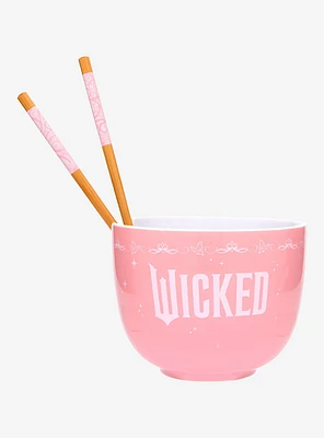 Wicked Glinda So Popular Ramen Bowl with Chopsticks