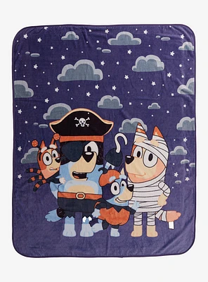 Bluey Heeler Family Halloween Costumes Fleece Throw - BoxLunch Exclusive